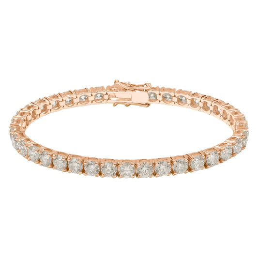 Tennis Bracelet - Or rose - Diamant naturel